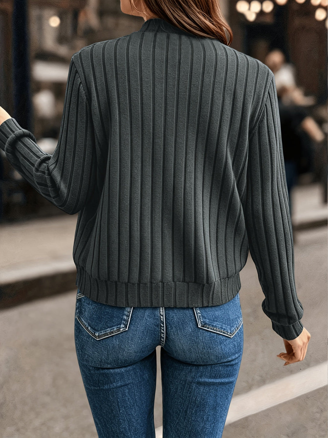 Blair | Ribbade Zip-Front Jacka