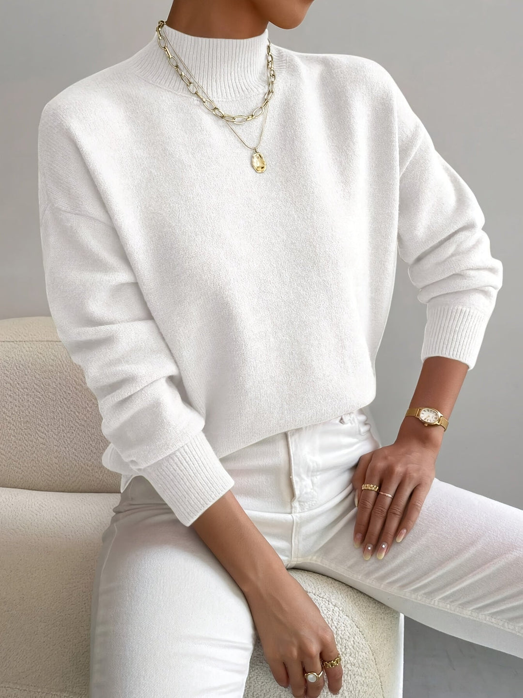 Lorelei | Finstämd Mock Neck Tröja
