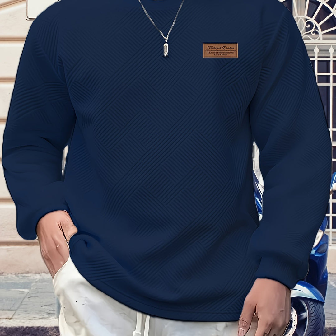 Elias | Texturerad Crew Neck Sweatshirt