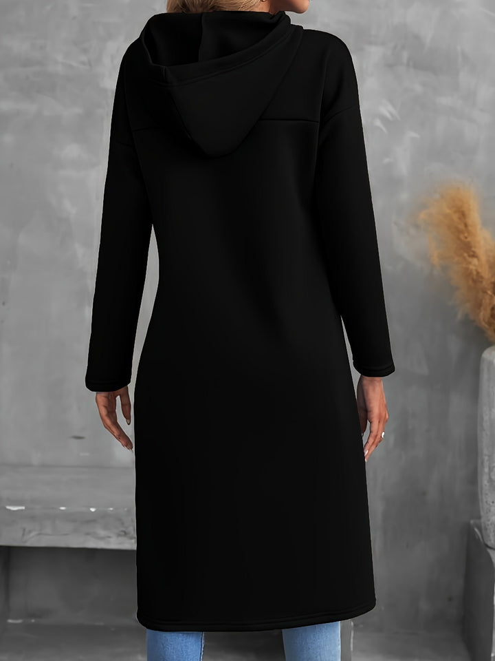 Tabitha | Hög-Låg Dragkedja Hoodie