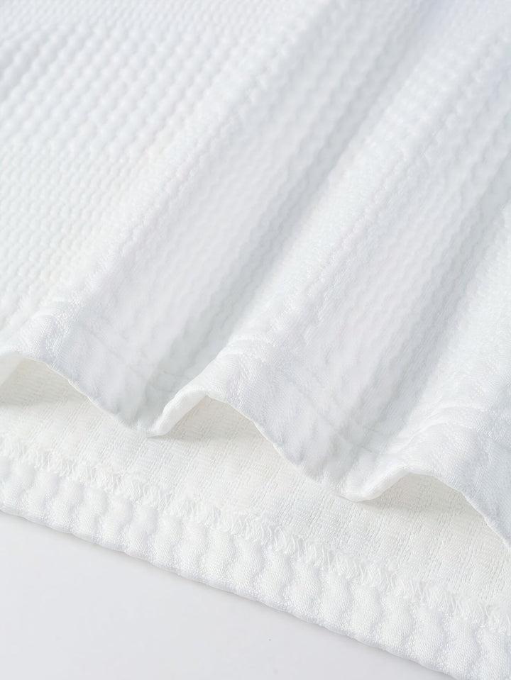 Fletcher | Texturerad långärmad polo