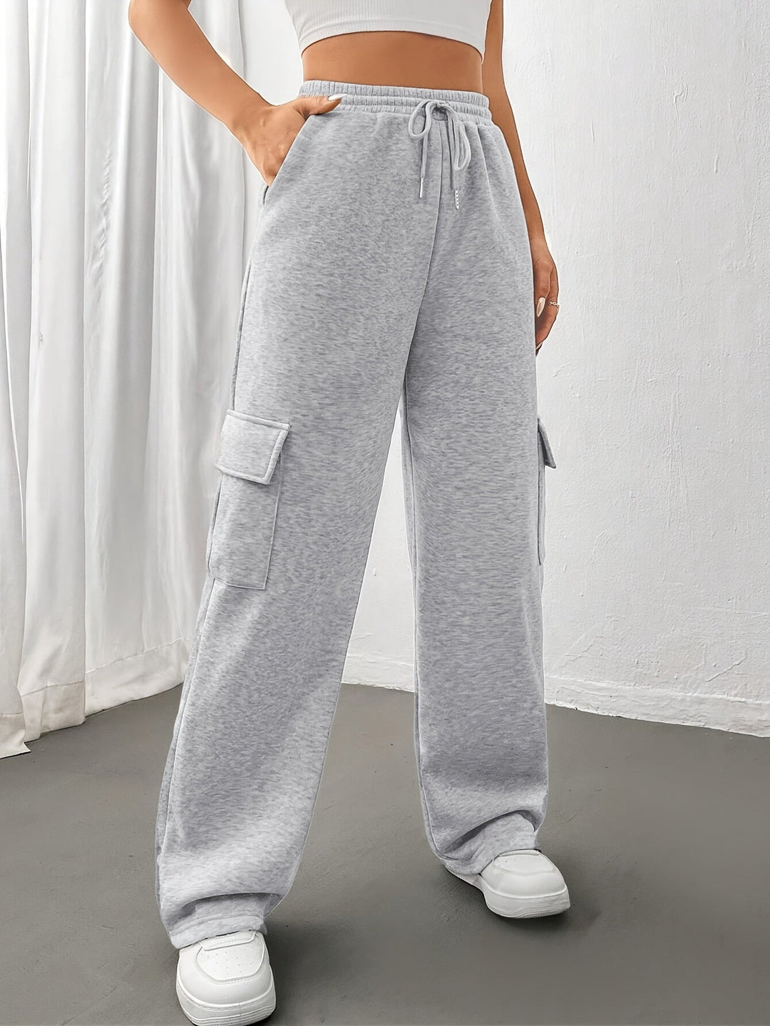 Ruth | Avslappnade Cargo Sweatpants