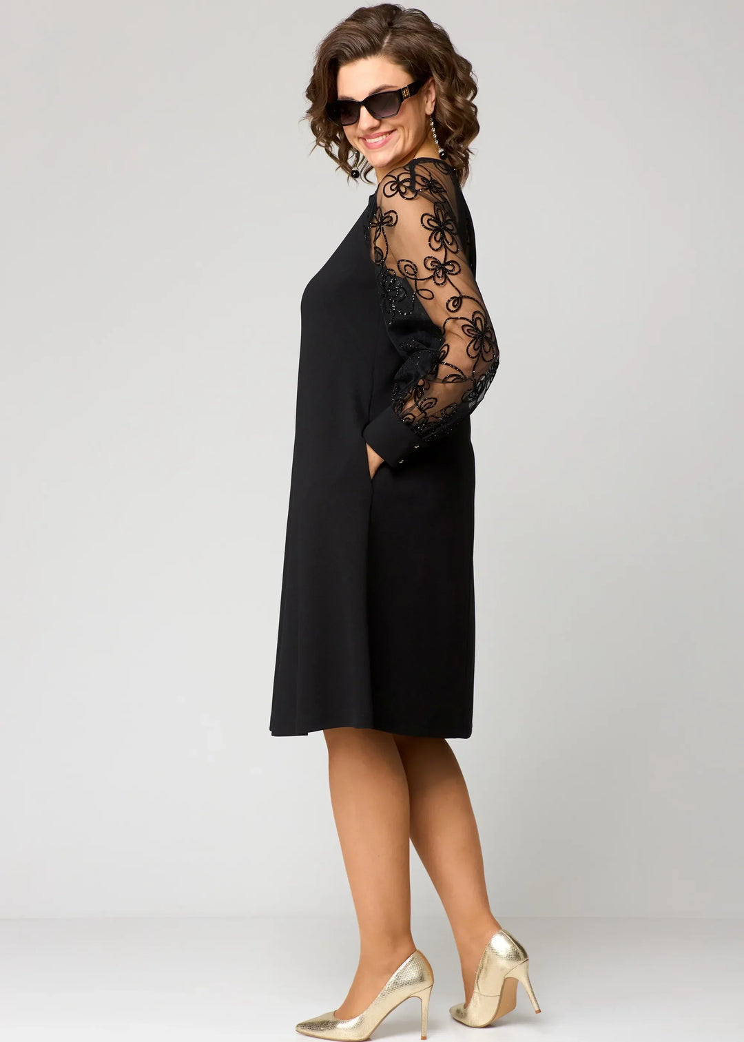 Edith | Elegant Blommig Ärmlös Klänning