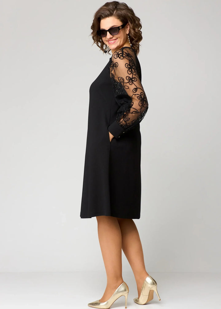 Edith | Elegant Blommig Ärmlös Klänning