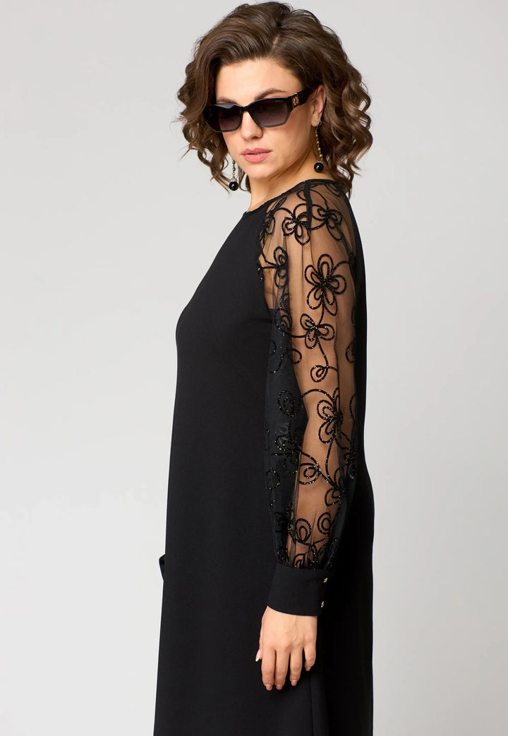 Edith | Elegant Blommig Ärmlös Klänning