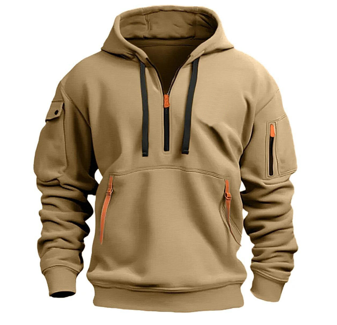 Hoodie oversize med nedfallande axlar och lös passform