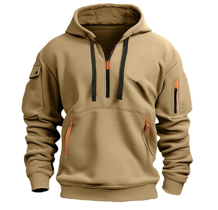 Hoodie oversize med nedfallande axlar och lös passform