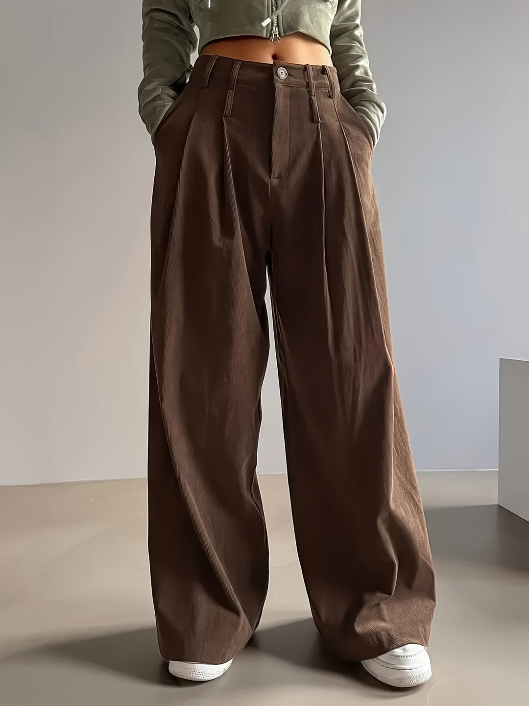Celine | Plisserade Vida Byxor