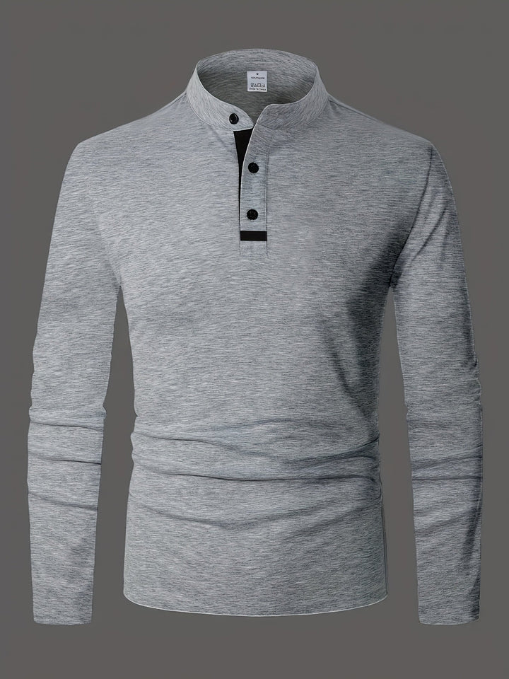 Jasper | Raffinerad långärmad Henley