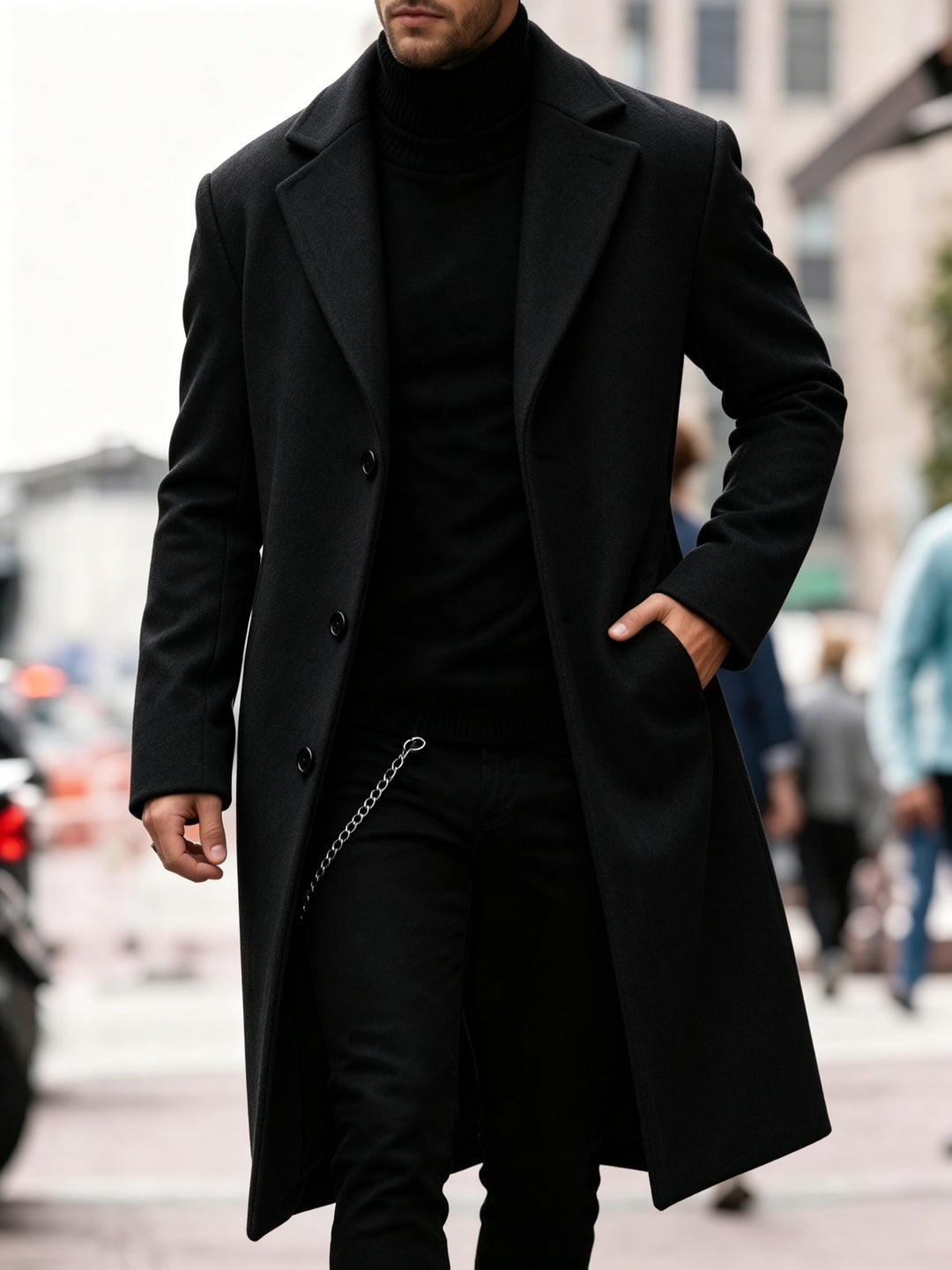 Chandler | Finsnittad Lång Trench Coat