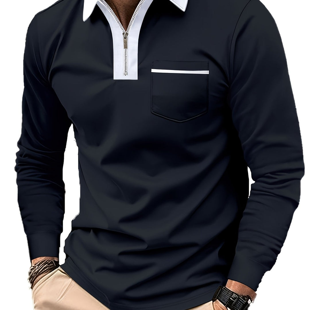 Curtis | Fins Zip-Krage Polo Skjorta