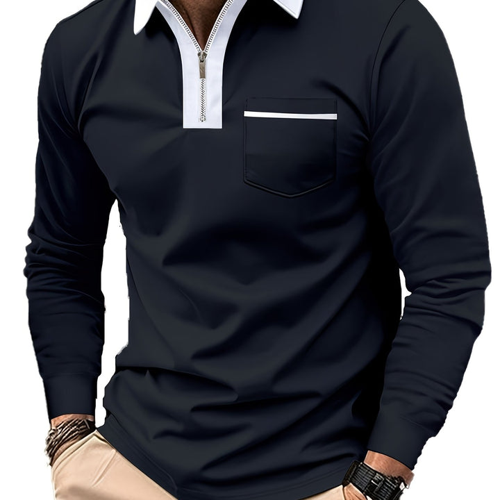 Curtis | Fins Zip-Krage Polo Skjorta