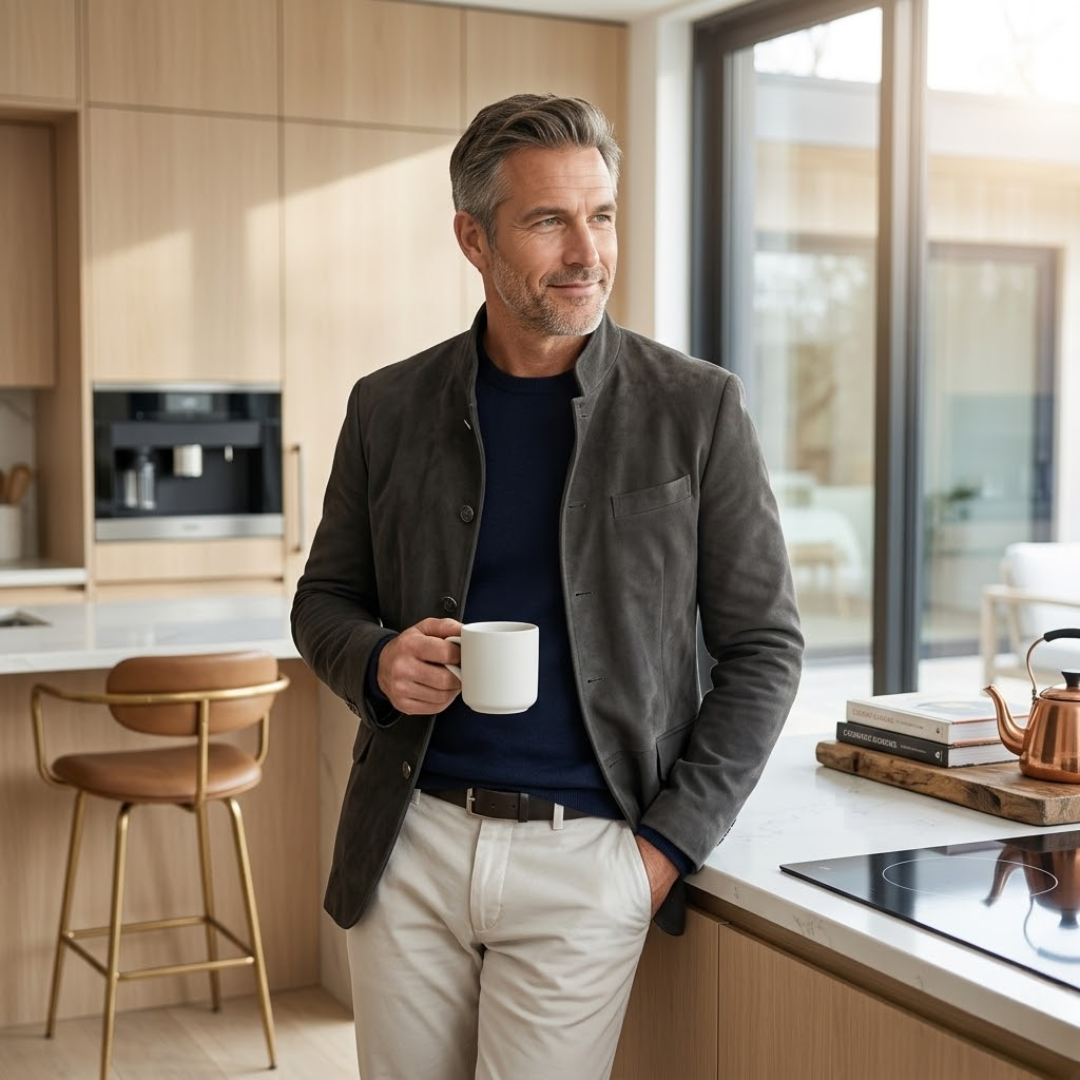 Adrian | Avslappnad Modern Knapp Cardigan