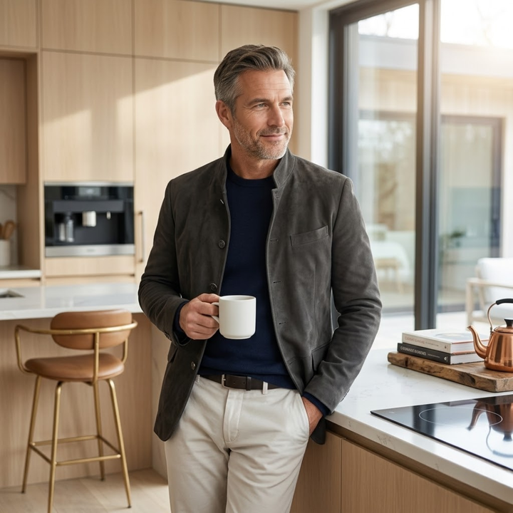 Adrian | Avslappnad Modern Knapp Cardigan