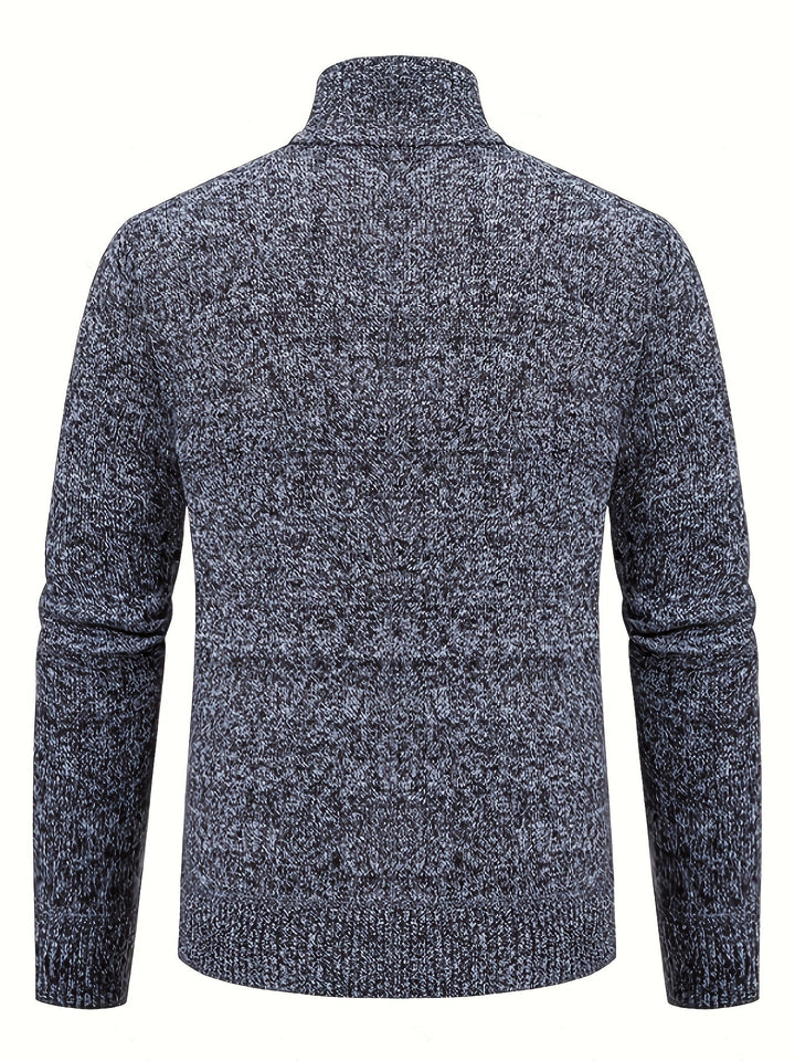 Walter | Texturerad Heldragkedja Cardigan