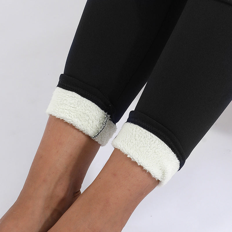 Fodrade leggings med fleece