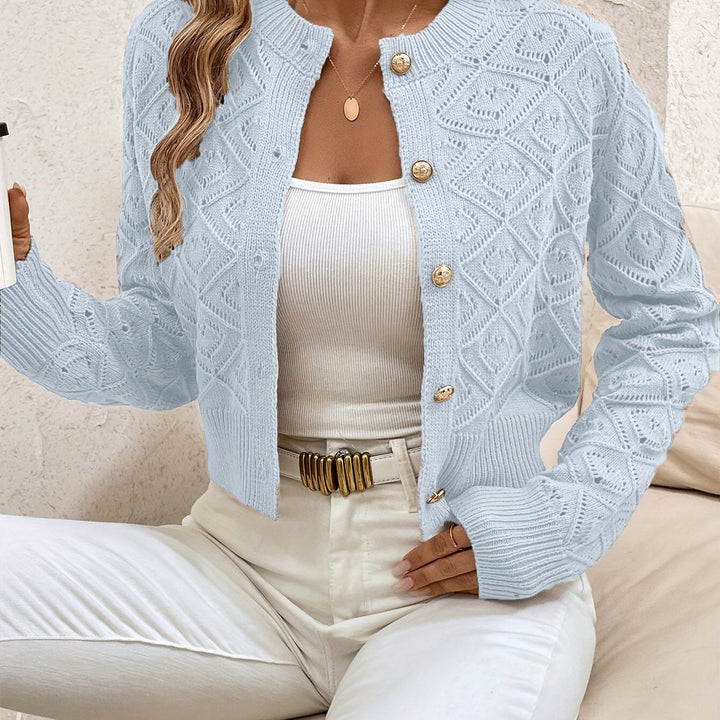 Della | Texturerad Knapp-Front Kofta