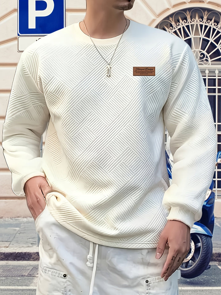 Elias | Texturerad Crew Neck Sweatshirt