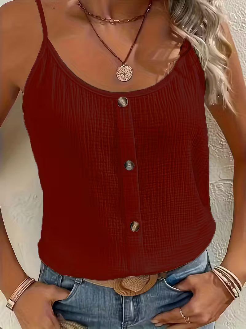Kayla | Blus med knappframsida