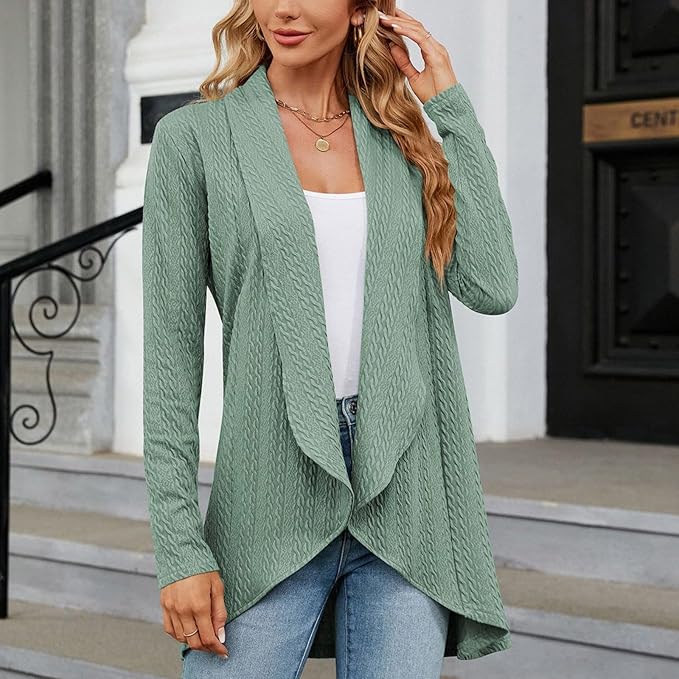 Juliet | Öppen Framsidan Draperad Cardigan
