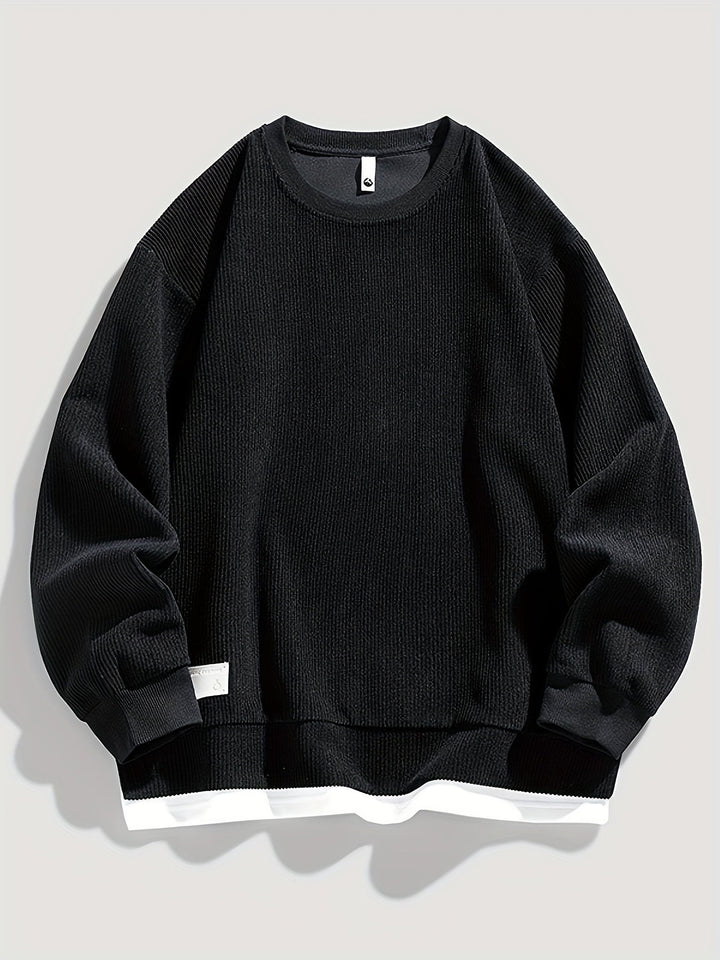 Harvey | Layered Crewneck Sweatshirt
