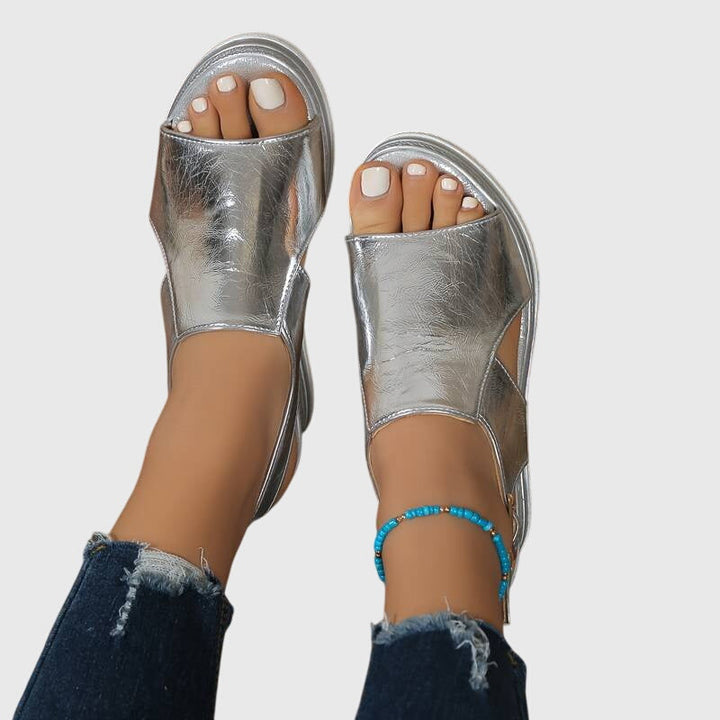 Veronica | Premium Ortopedisk Sandal med Öppen Tå