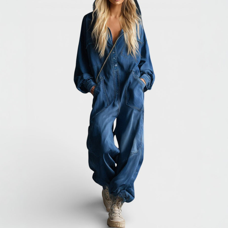 Sierra | Långärmad Hoodie Jumpsuit