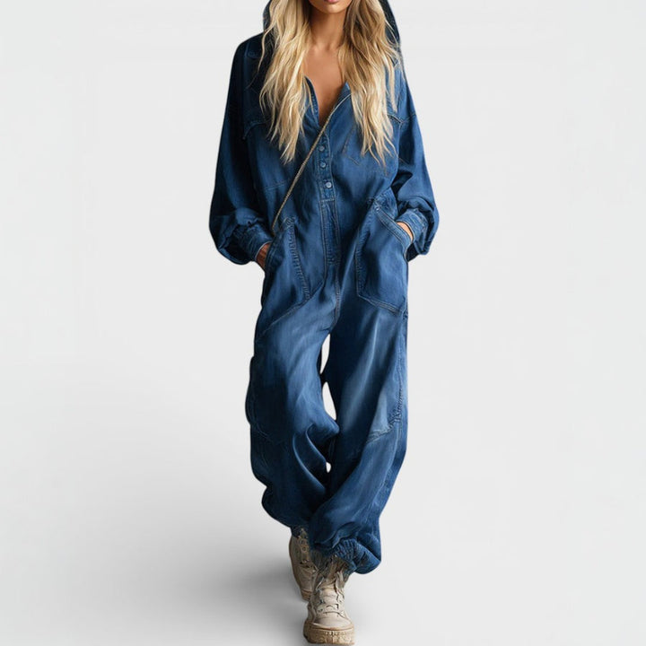 Sierra | Långärmad Hoodie Jumpsuit