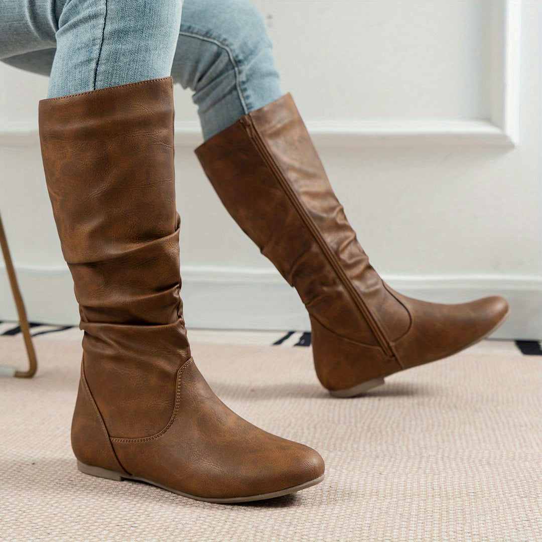 Maureen | Slouchade Mid-Calf Stövlar