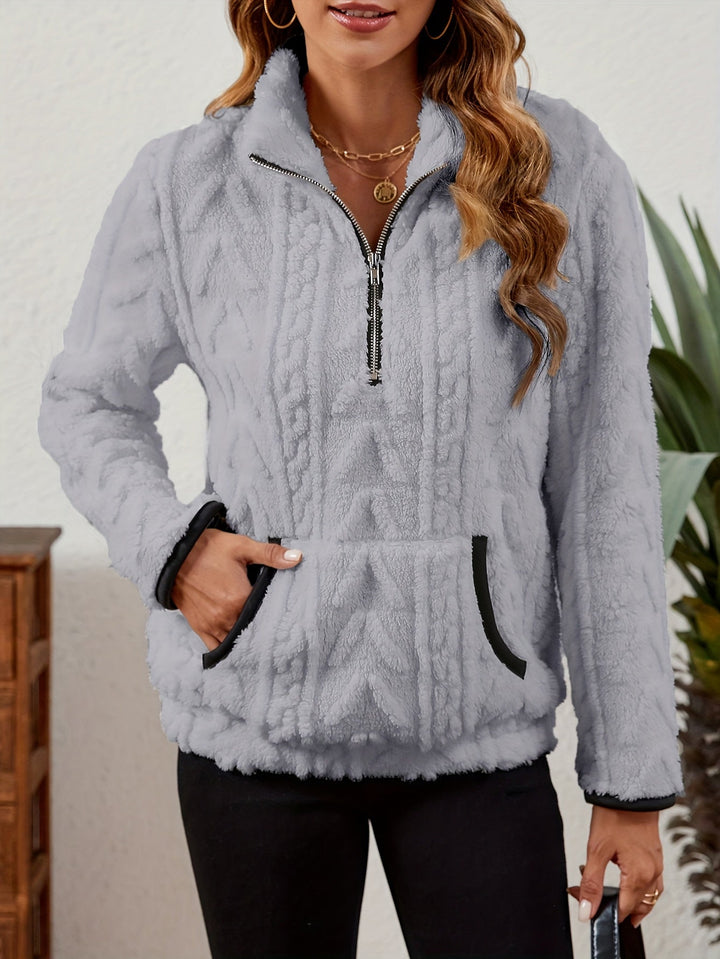 Delilah | Mysig Halv-Zip Tröja