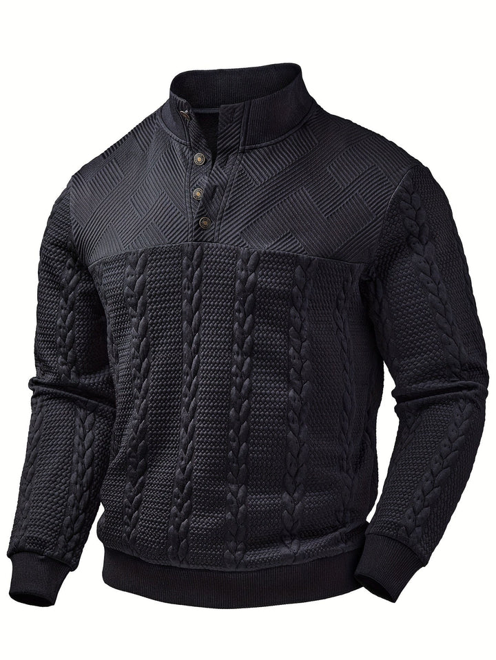 Sterling | Texturerad Ståkrage Pullover