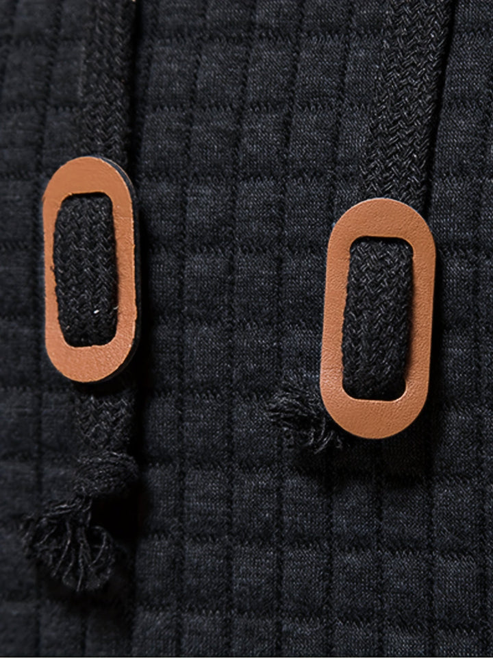 Garrison | Texturerad Huva Pullover Hoodie