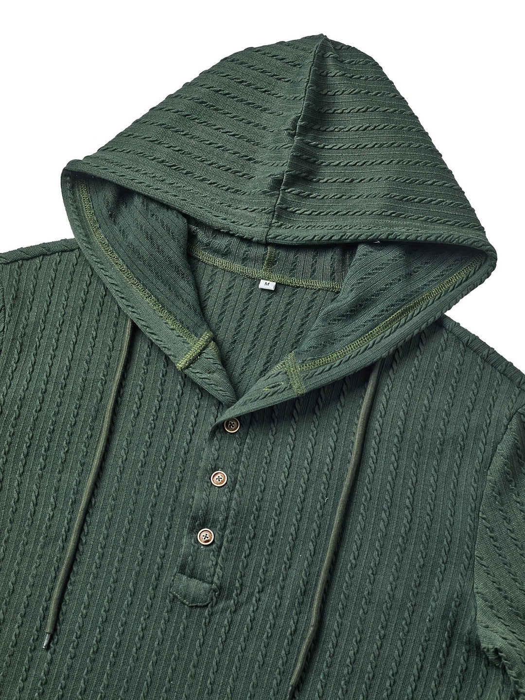 Rowan | Hoodie i Texturerad Henley