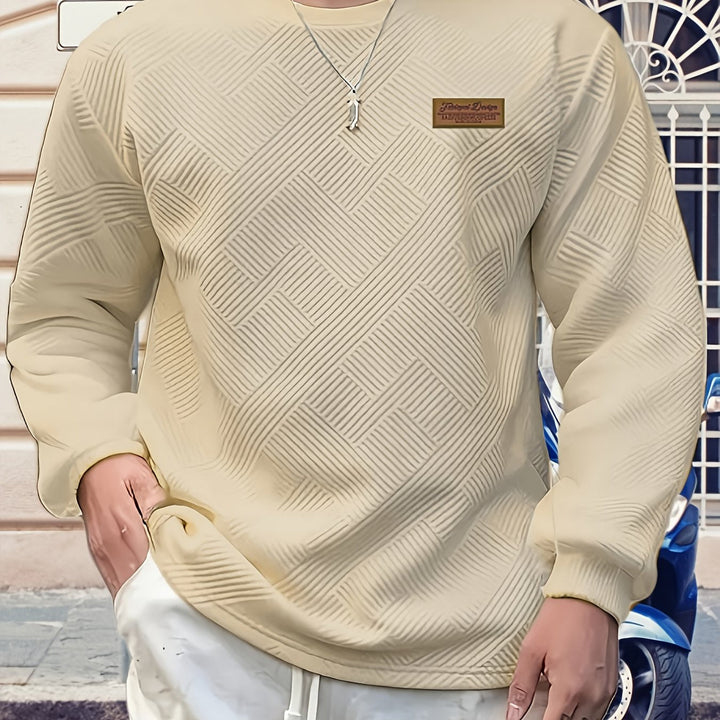 Elias | Texturerad Crew Neck Sweatshirt