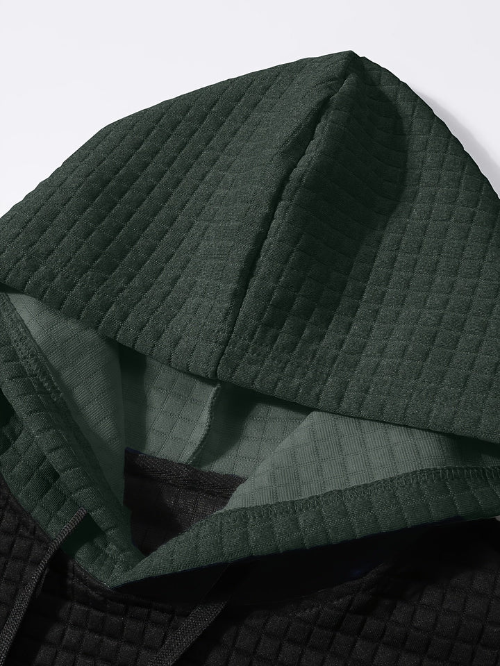 Hayes | Texturerad Färgblock Hoodie