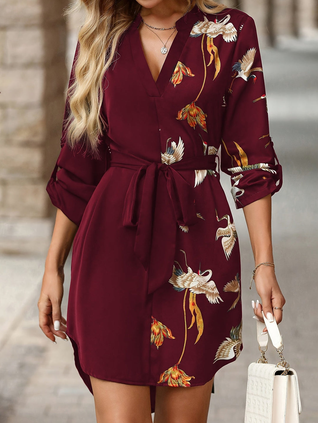 Annalise | Elegant Klänning med Midjeband