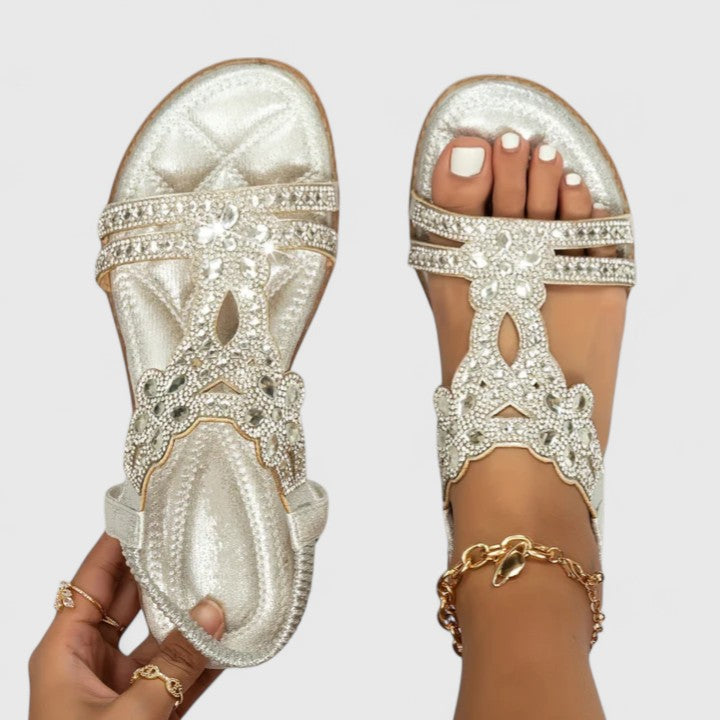 Rebecca | Eleganta Ortopediska Pärl Sandaler