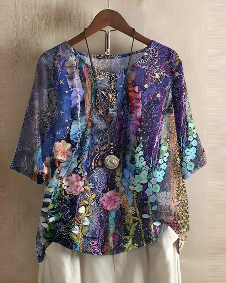 Fiona | Avslappnad Sommar Boho Top