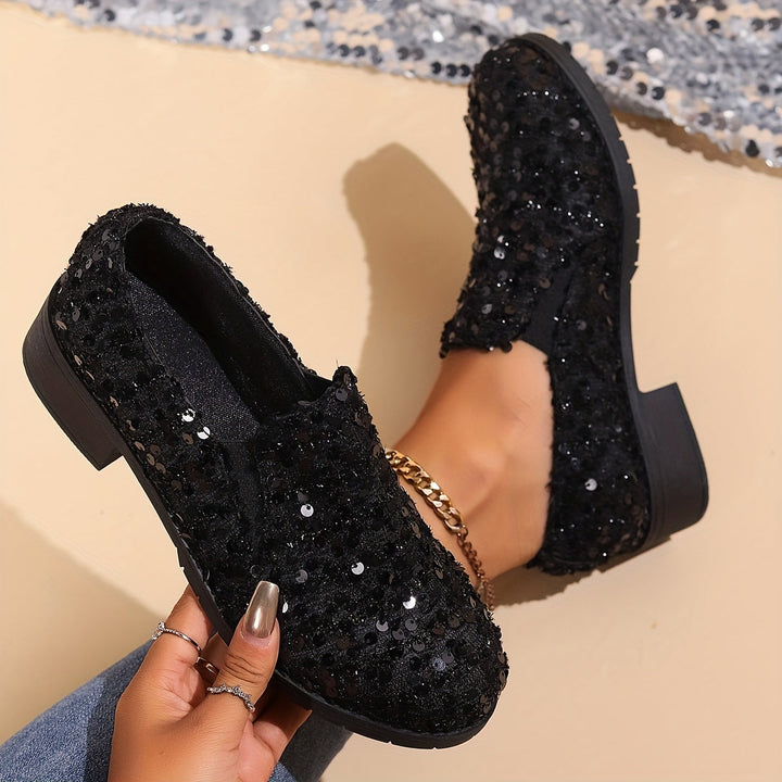 Bernadette | Glittrande Slip-On Tofflor