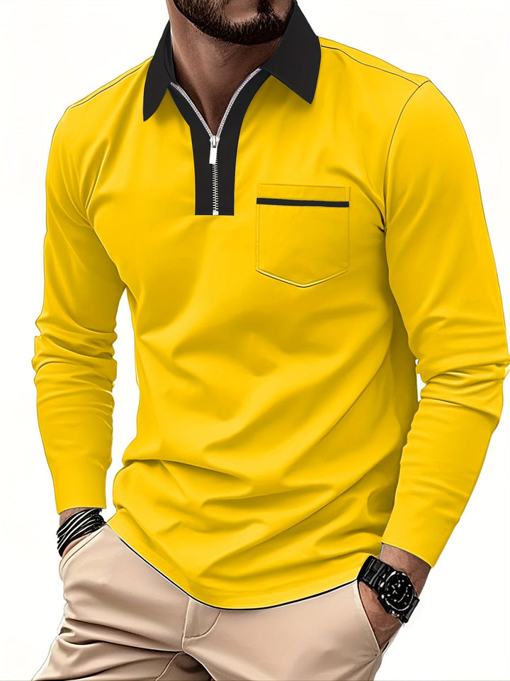 Curtis | Fins Zip-Krage Polo Skjorta
