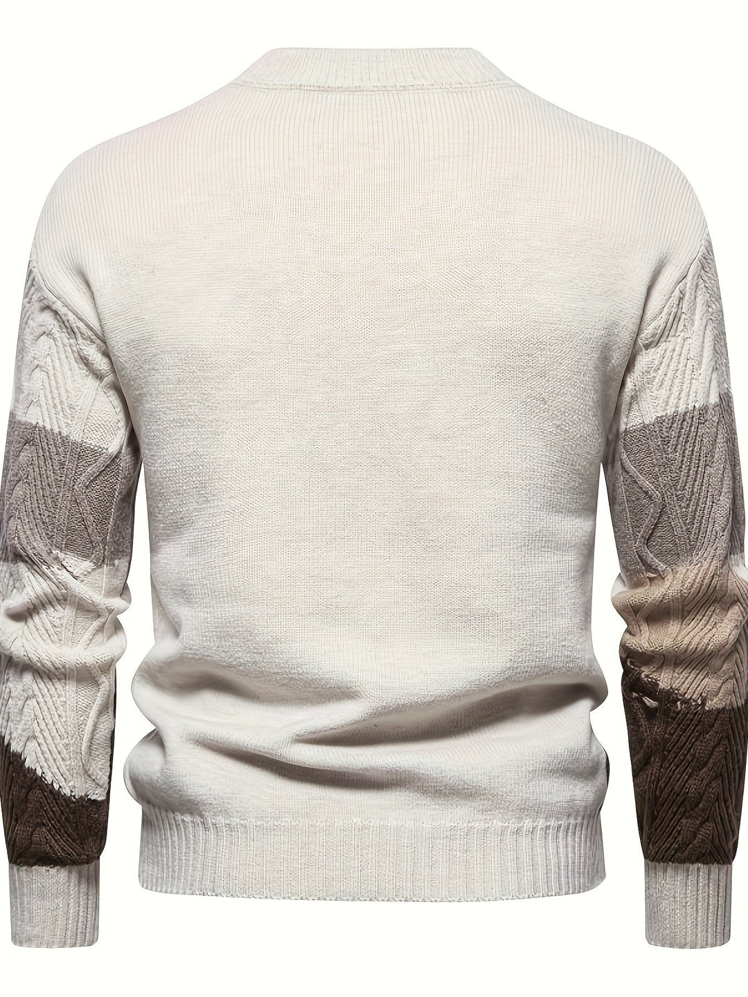 Simon | Texturerad Färgblock Sweater
