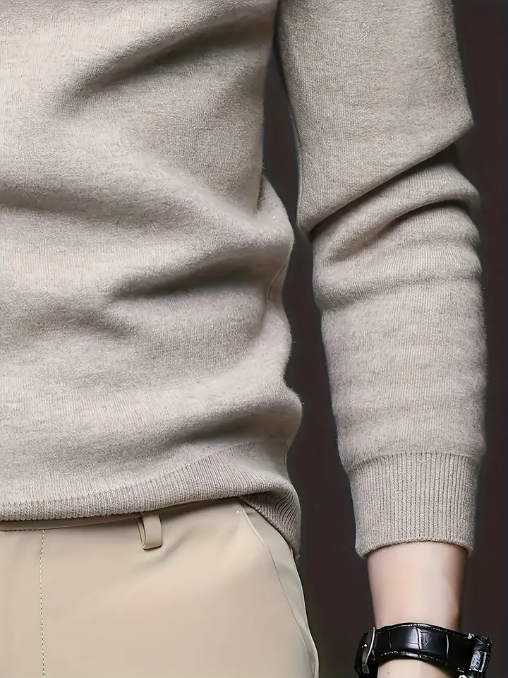 Jonah | Mock Neck Stickad Tröja