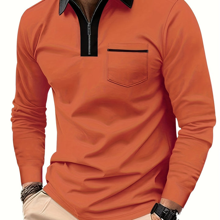 Curtis | Fins Zip-Krage Polo Skjorta