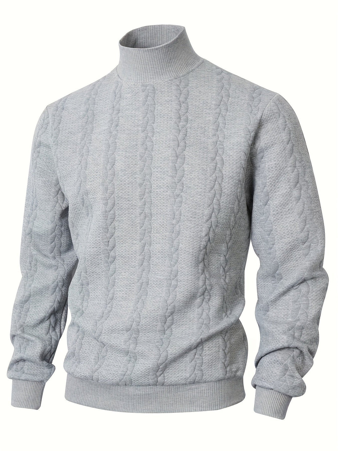 Merritt | Texturerad Höghalssweatshirt