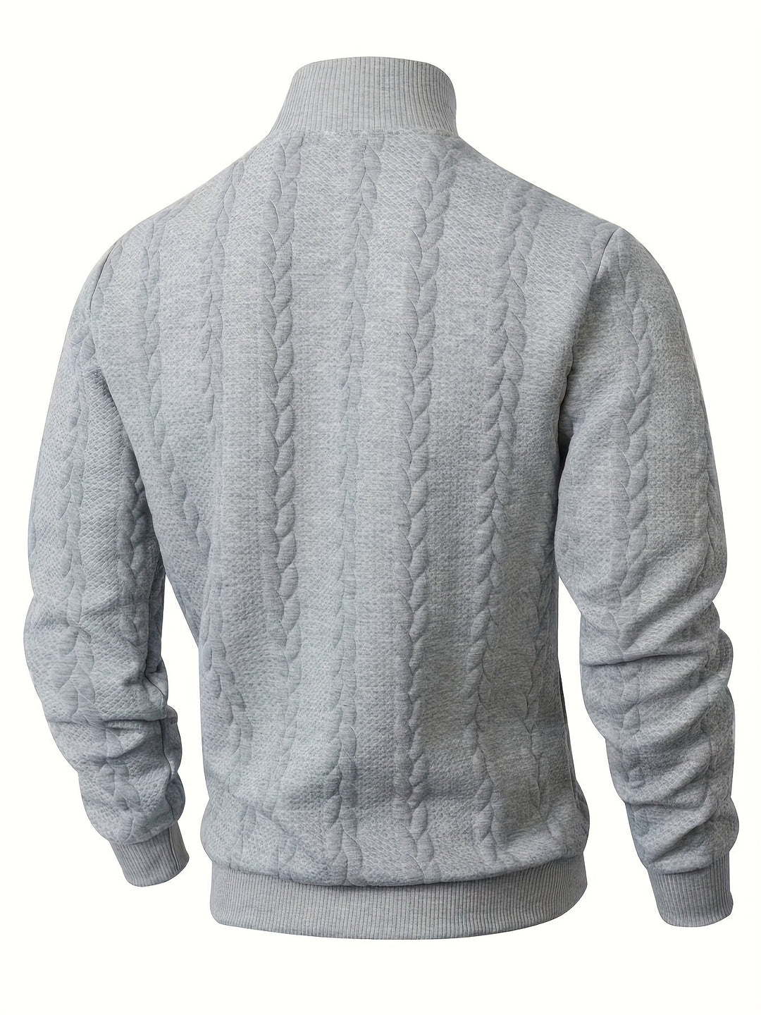 Merritt | Texturerad Höghalssweatshirt