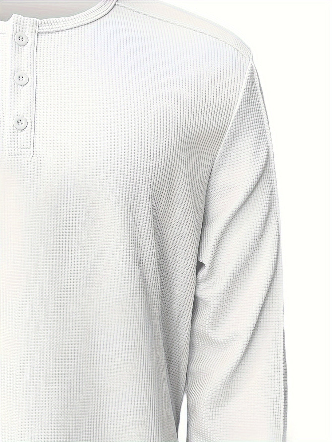 Carson | Texturerad långärmad Henley