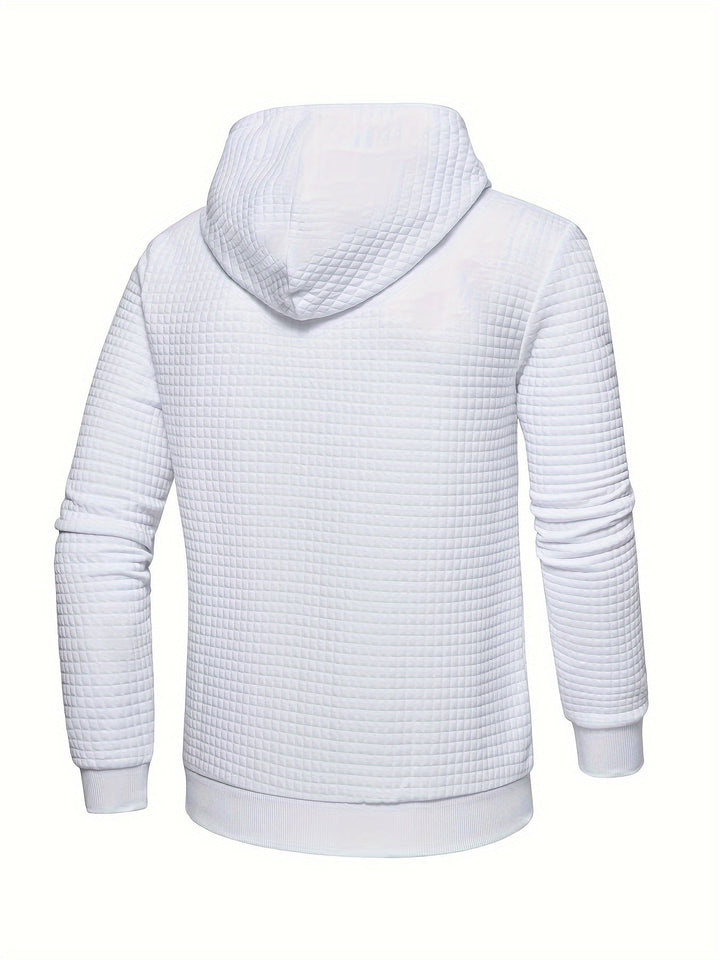 Garrison | Texturerad Huva Pullover Hoodie