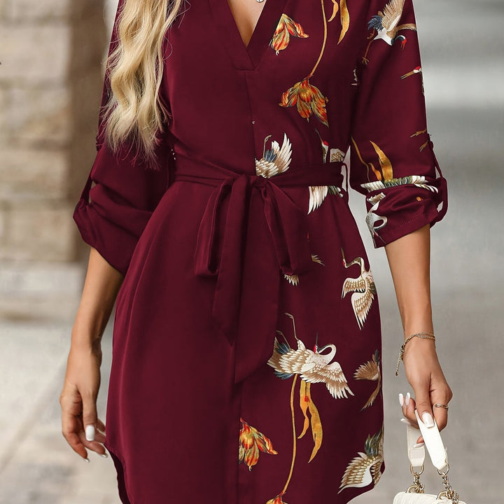 Annalise | Elegant Klänning med Midjeband