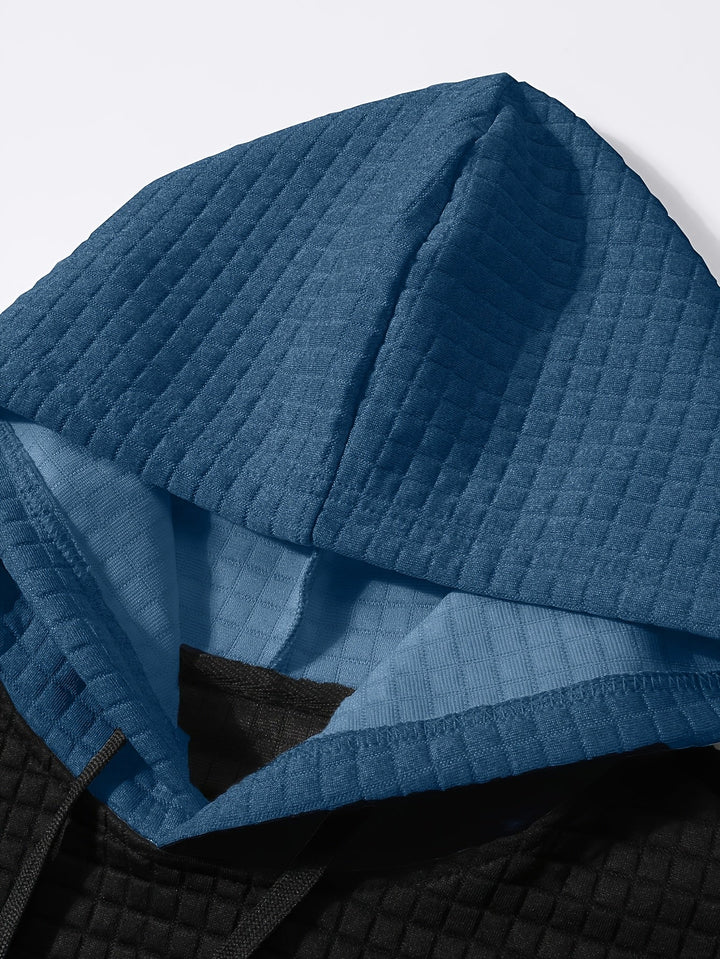 Hayes | Texturerad Färgblock Hoodie