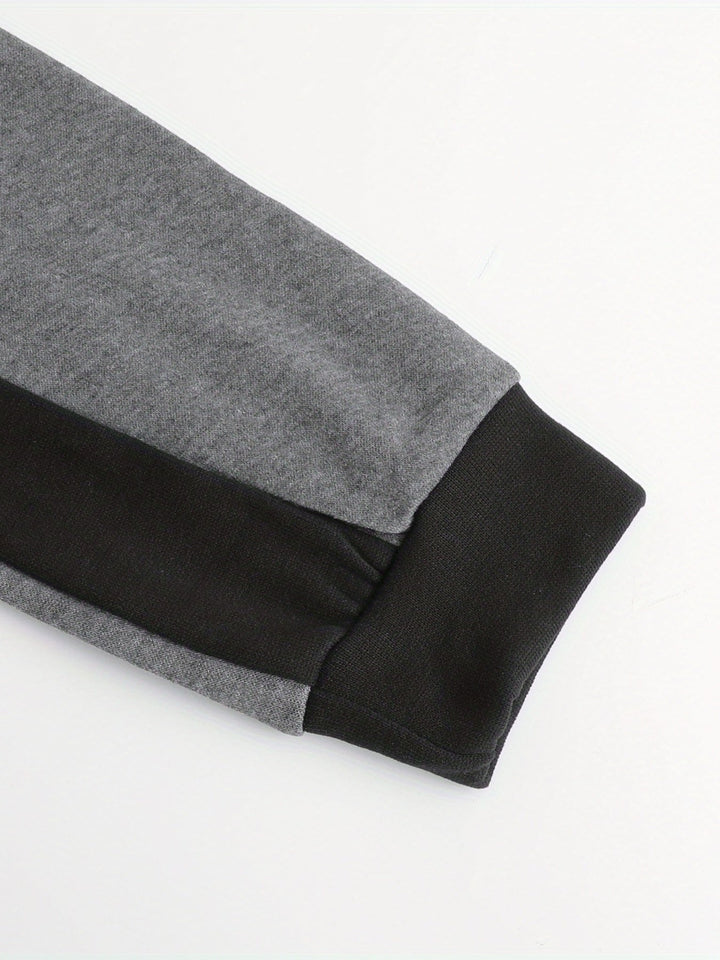 Bryce | Färgblock Zip-Up Huva Jacka